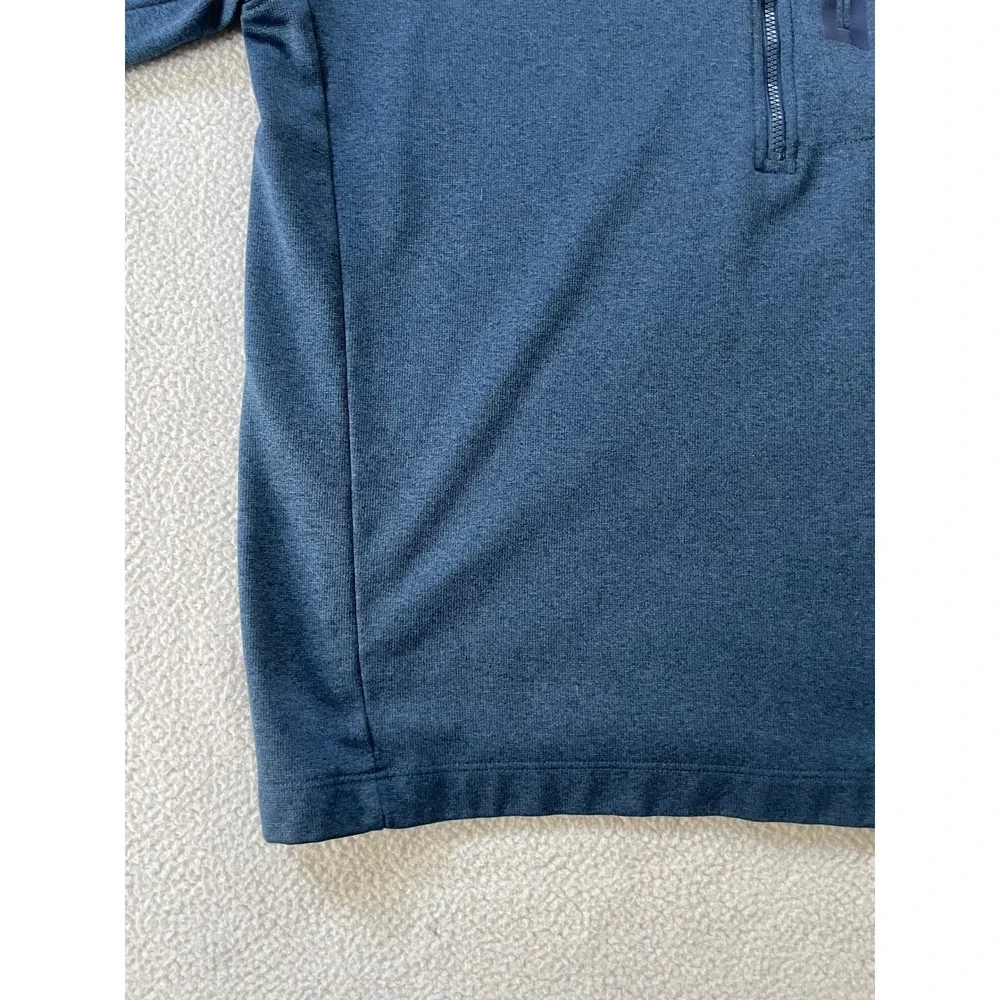 The North Face Mens Medium Quarter Zip Fleece Pullover Blue Heather A2VE5HKW